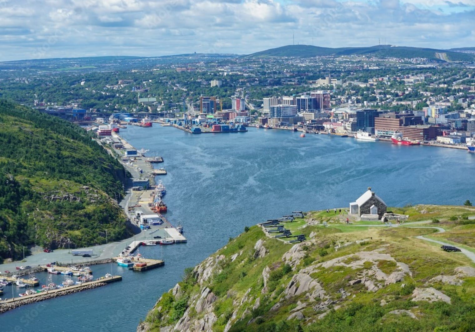 Aerial view of St.John's Newfoundland