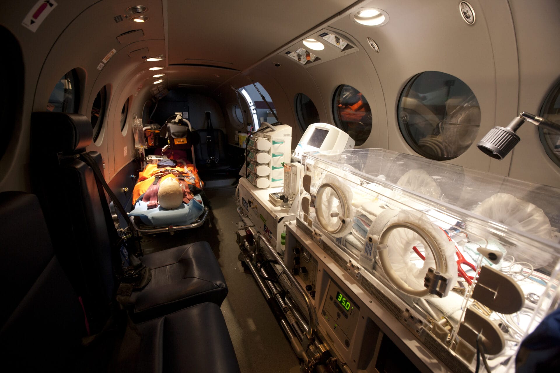 air ambulance interior
